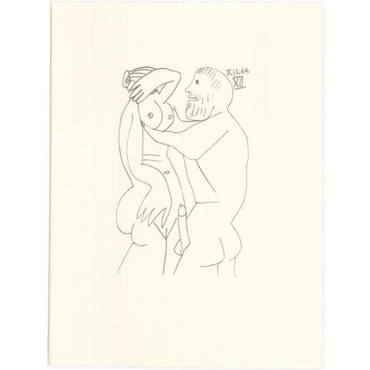 Picasso: Cubist Couple Embracing XII 8.10.64 Art G S Pawn