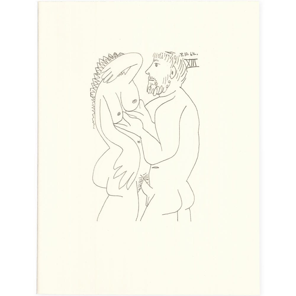 Picasso: Cubist Couple Embracing XIII 8.10.64 Art G S Pawn