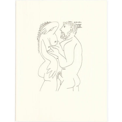 Picasso: Cubist Couple Embracing XIII 8.10.64 Art G S Pawn