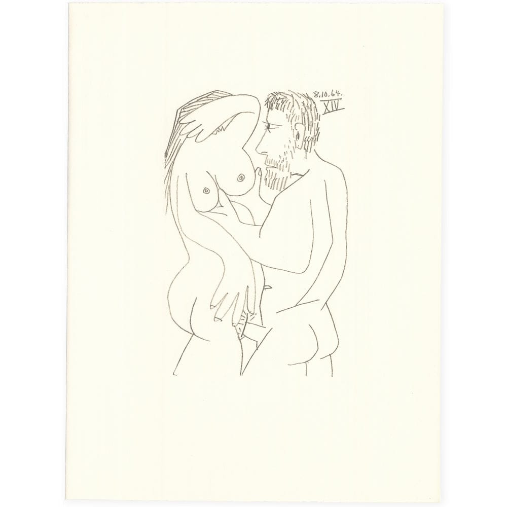 Picasso: Cubist Couple Embracing XIV 8.10.64 Art G S Pawn