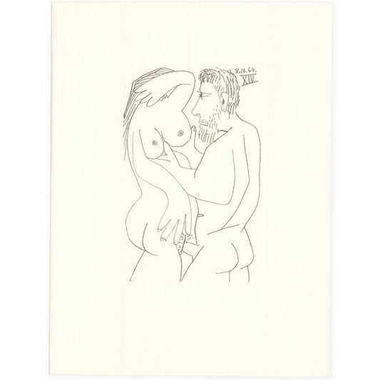 Picasso: Cubist Couple Embracing XIV 8.10.64 Art G S Pawn