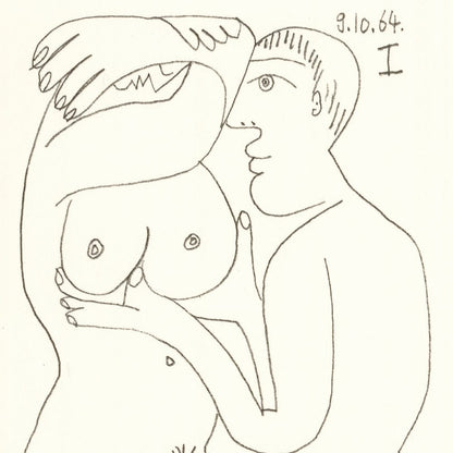 Picasso: Cubist Couple Embracing I 9.10.64 Art G S Pawn