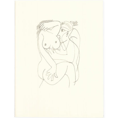 Picasso: Cubist Couple Embracing XVII 8.10.64 Art G S Pawn
