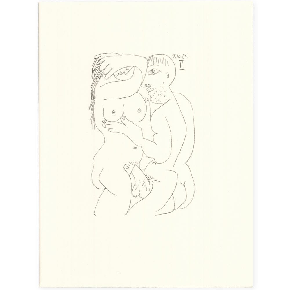 Picasso: Cubist Couple Embracing II 9.10.64 Art G S Pawn