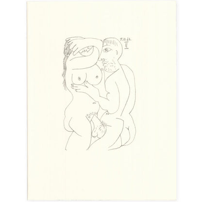 Picasso: Cubist Couple Embracing II 9.10.64 Art G S Pawn