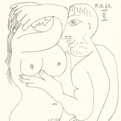 Picasso: Cubist Couple Embracing II 9.10.64 Art G S Pawn