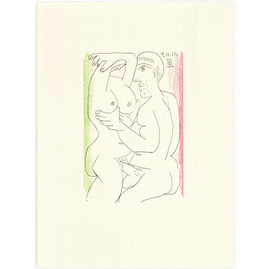 Picasso: Cubist Couple Embracing III 9.10.64 Art G S Pawn