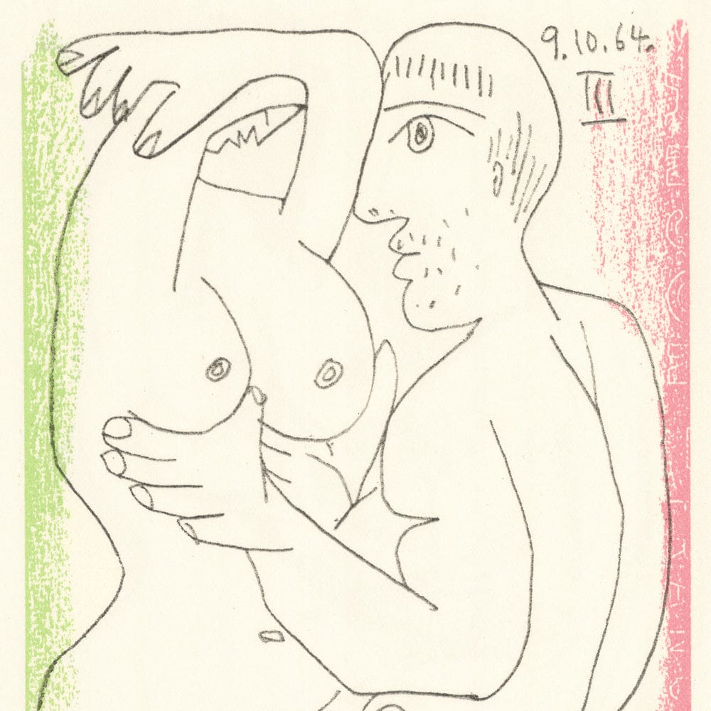 Picasso: Cubist Couple Embracing III 9.10.64 Art G S Pawn