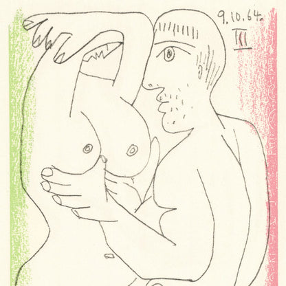 Picasso: Cubist Couple Embracing III 9.10.64 Art G S Pawn