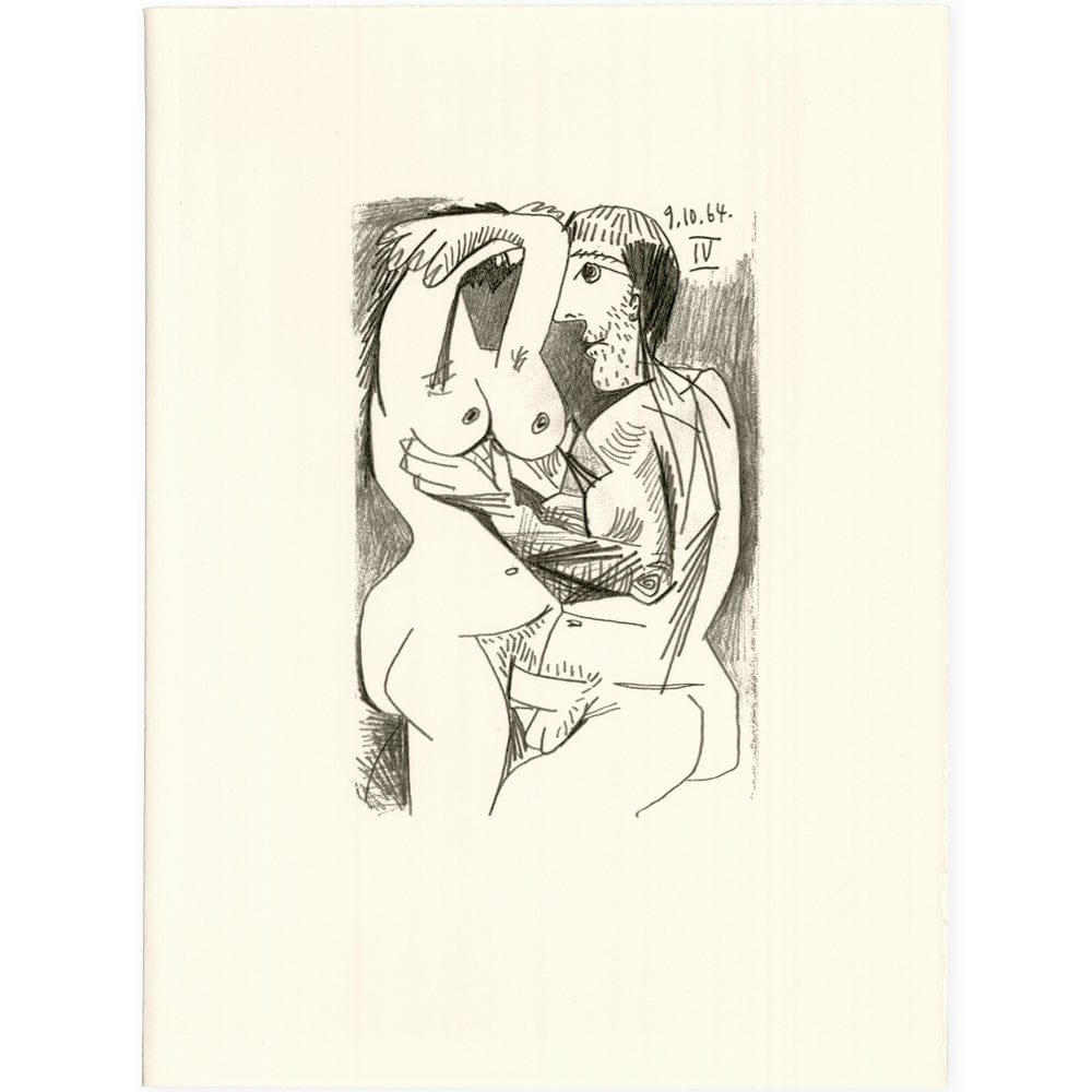 Picasso: Cubist Couple Embracing IV 9.10.64 Art G S Pawn
