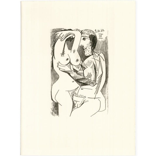 Picasso: Cubist Couple Embracing IV 9.10.64 Art G S Pawn