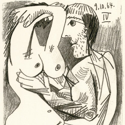 Picasso: Cubist Couple Embracing IV 9.10.64 Art G S Pawn