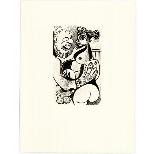 Picasso: Cubist Couple Embracing IV 29.9.64 Art G S Pawn