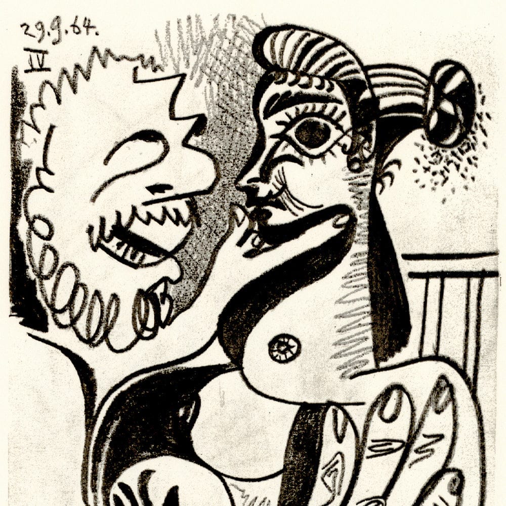 Picasso: Cubist Couple Embracing IV 29.9.64 Art G S Pawn