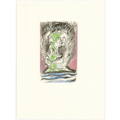 Picasso: Expressionist Portrait of man 6.10.64 Art G S Pawn