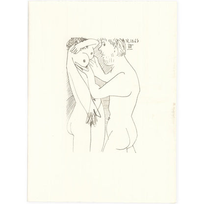 Picasso: Cubist Couple Embracing III 8.10.64 Art G S Pawn