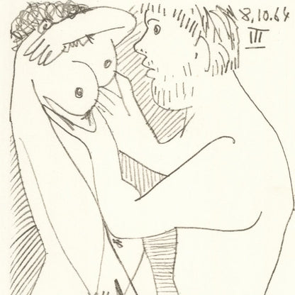 Picasso: Cubist Couple Embracing III 8.10.64 Art G S Pawn