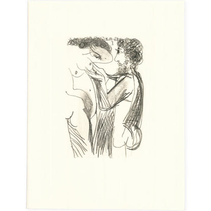 Picasso: Expressionist Couple Embracing I 8.10.64 Art G S Pawn