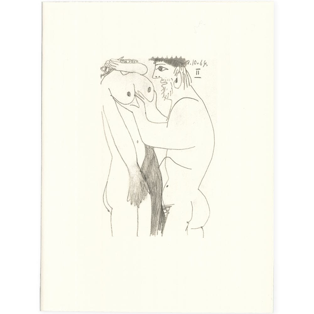 Picasso: Expressionist Couple Embracing II 8.10.64 Art G S Pawn