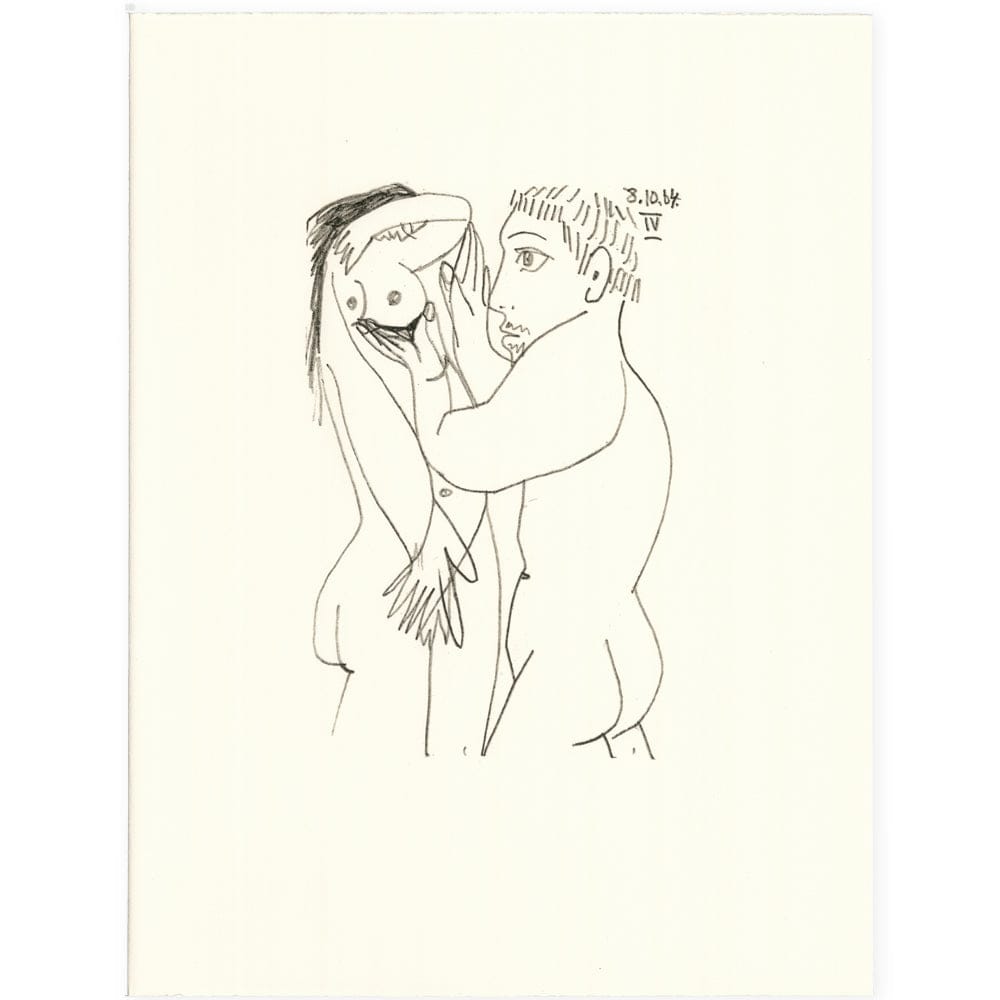 Picasso: Cubist Couple Embracing IV 8.10.64 Art G S Pawn