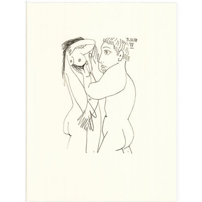 Picasso: Cubist Couple Embracing IV 8.10.64 Art G S Pawn