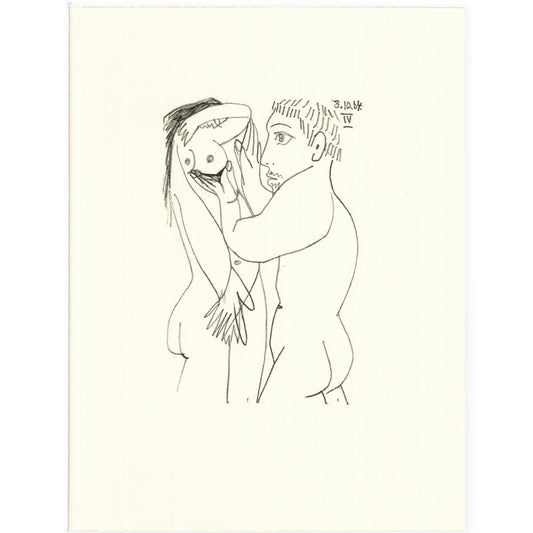 Picasso: Cubist Couple Embracing IV 8.10.64 Art G S Pawn