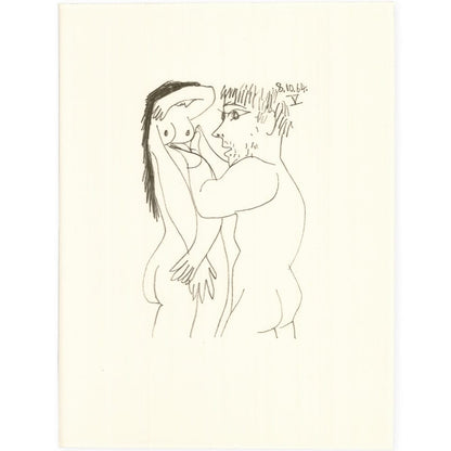 Picasso: Expressionist Couple Embracing V 8.10.64 Art G S Pawn