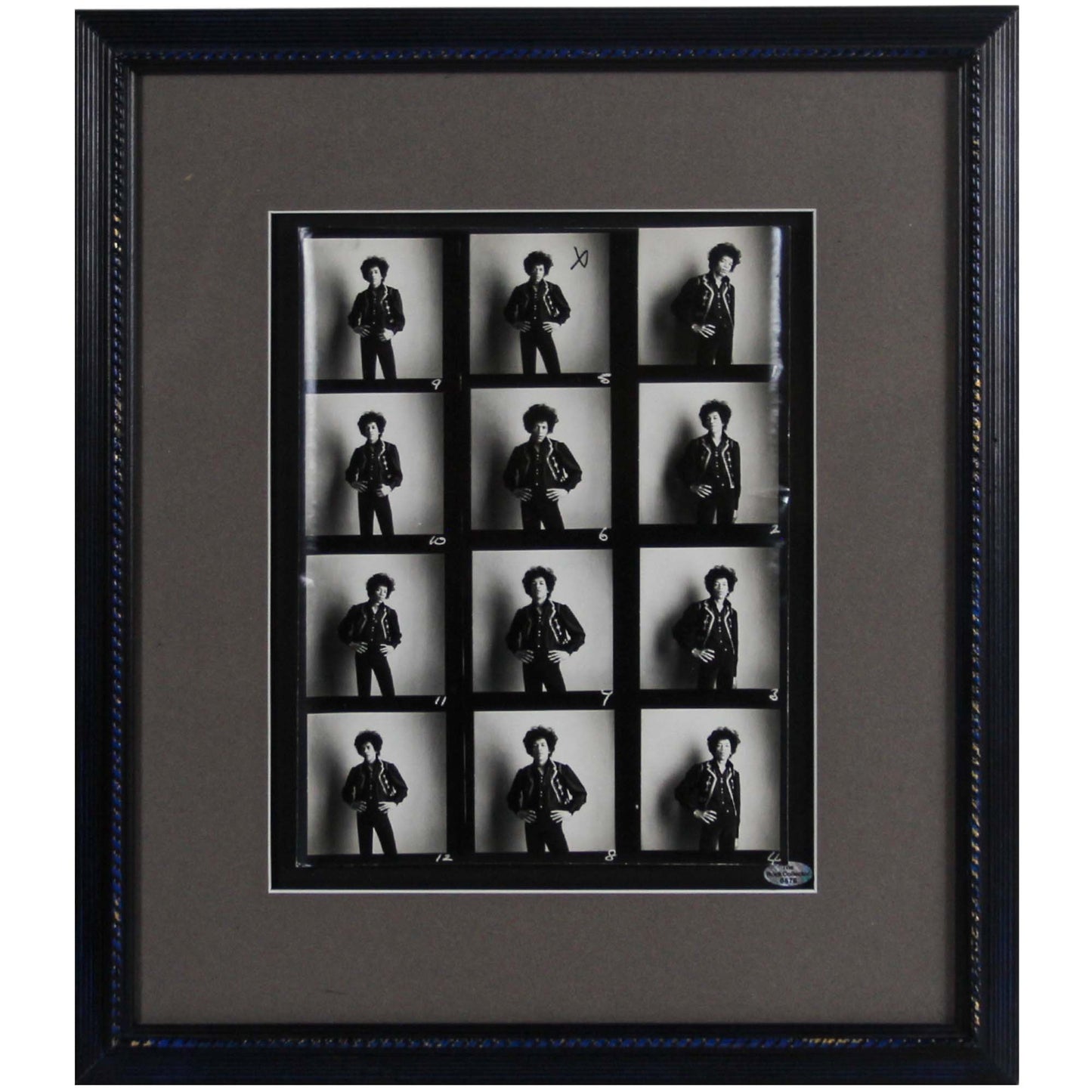 Bruce Fleming; Jimi Hendrix Experience 1967 Proof Sheets Set of 2 Frame