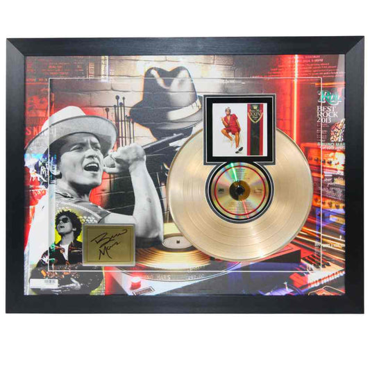 Bruno Mars Gold LP Memorabilia