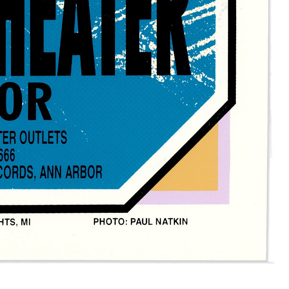 Buddy Guy: Michigan Theater 1995, Original Hand Signed Poster Art Gold & Silver Pawn Shop