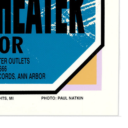 Buddy Guy: Michigan Theater 1995, Original Hand Signed Poster Art Gold & Silver Pawn Shop