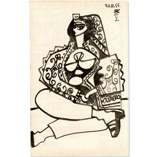 Picasso: Odalisque V 21.11.55 Art G S Pawn