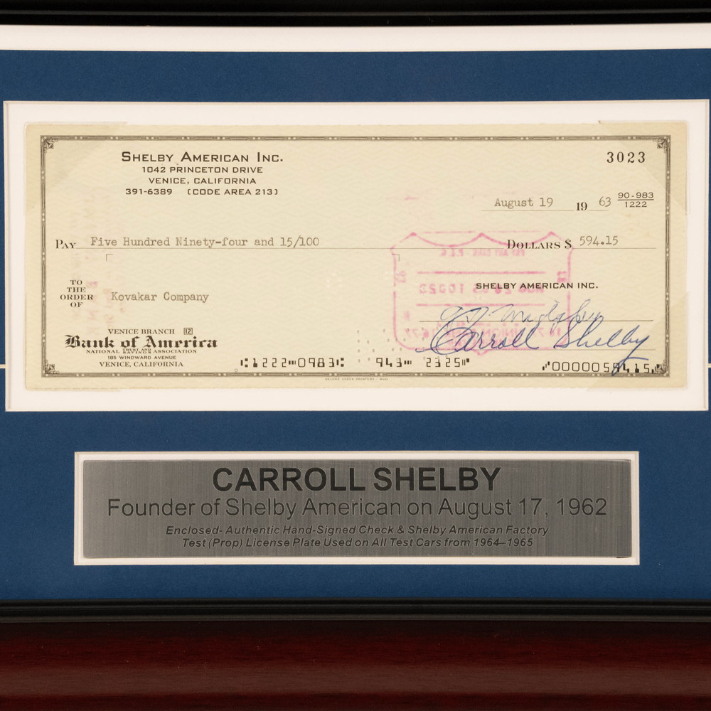 Carroll Shelby Autograph Memorabilia Gold & Silver Pawn Shop