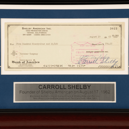Carroll Shelby Autograph Memorabilia Gold & Silver Pawn Shop