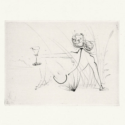 Salvador Dalí: Untitled Vignette 2, "Les Amours de Cassandre," 1968 Art G S Pawn