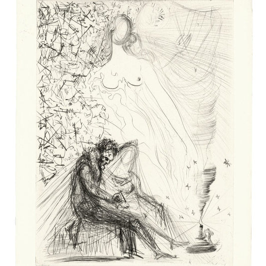 Salvador Dalí: Le Couple à la Bougie, "Les Amours de Cassandre," 1968 Art G S Pawn