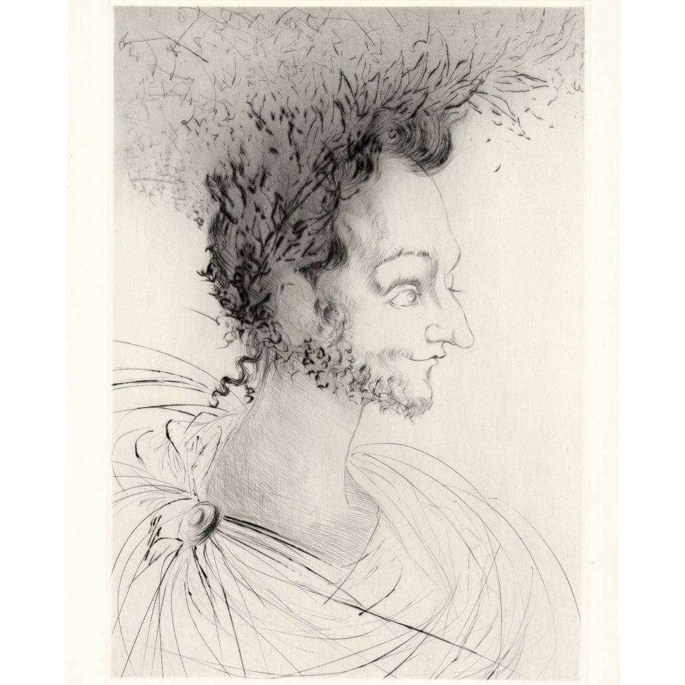 Salvador Dalí: Portrait de Ronsard, "Les Amours de Cassandre," 1968 Art G S Pawn