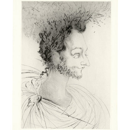 Salvador Dalí: Portrait de Ronsard, "Les Amours de Cassandre," 1968 Art G S Pawn