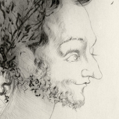 Salvador Dalí: Portrait de Ronsard, "Les Amours de Cassandre," 1968 Art G S Pawn