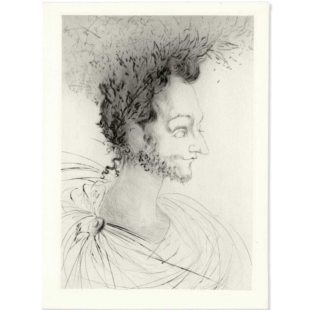 Salvador Dalí: Portrait de Ronsard, "Les Amours de Cassandre," 1968 Art G S Pawn