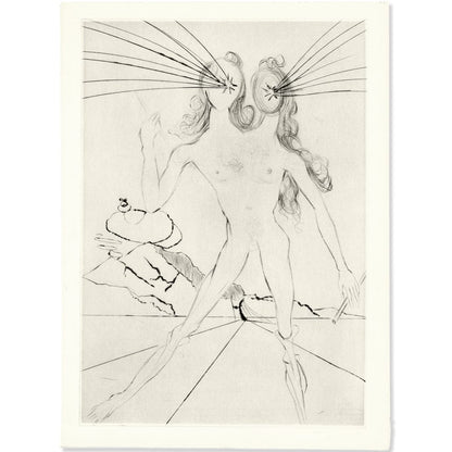 Salvador Dalí: Bicephale, "Les Amours de Cassandre," 1968 Art G S Pawn