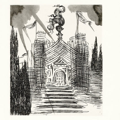 Salvador Dalí: Chapter 1, Le Château d’Otrante, Original Etching Art G S Pawn