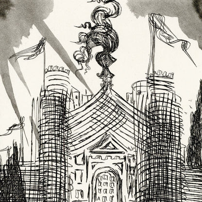 Salvador Dalí: Chapter 1, Le Château d’Otrante, Original Etching Art G S Pawn