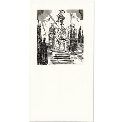 Salvador Dalí: Chapter 1, Le Château d’Otrante, Original Etching Art G S Pawn