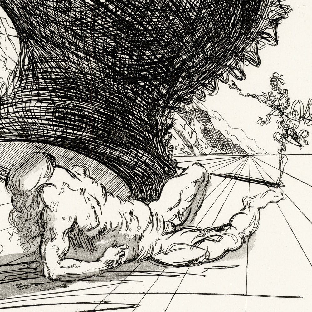 Salvador Dalí: Chapter 2, Le Château d’Otrante, Original Etching Art G S Pawn