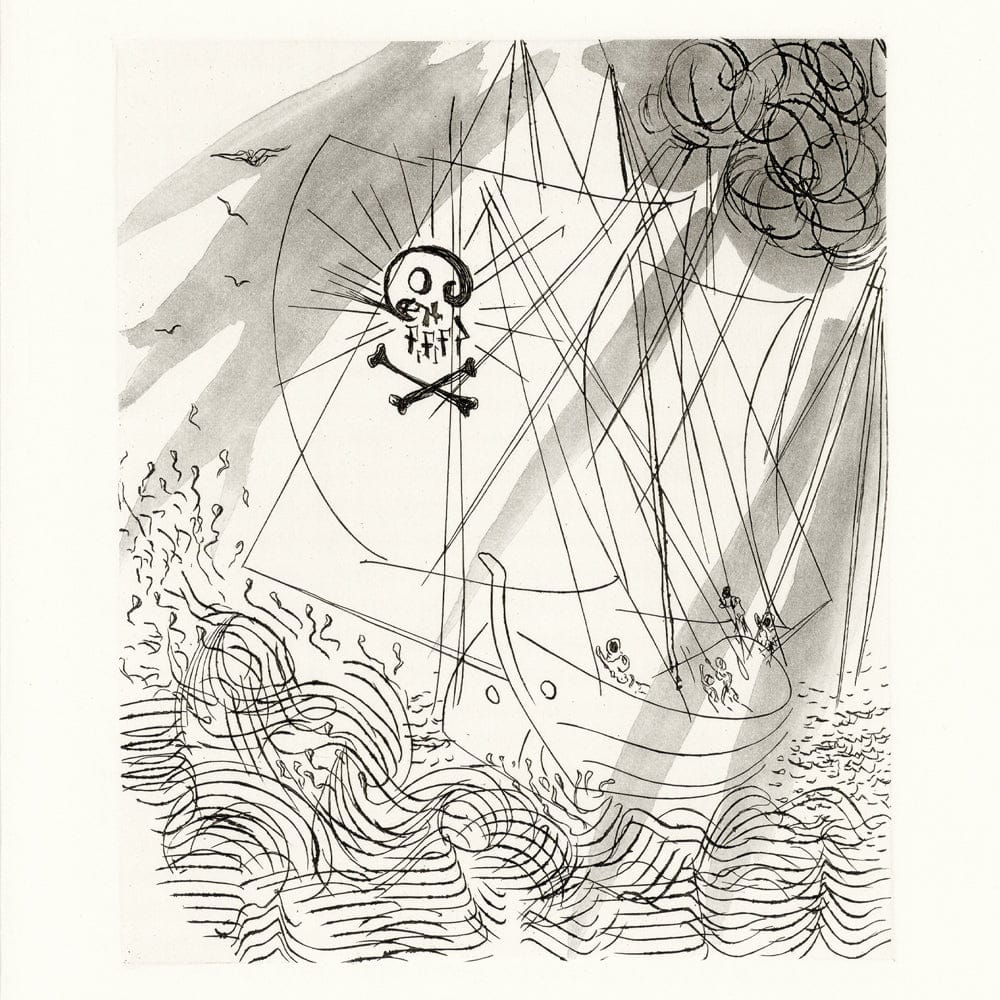 Salvador Dalí: Chapter 9, Le Château d’Otrante, Original Etching Art G S Pawn