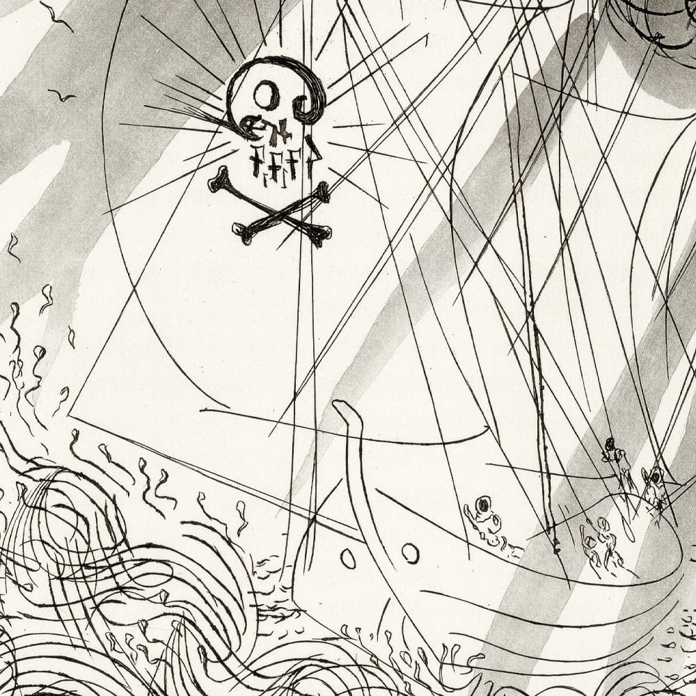 Salvador Dalí: Chapter 9, Le Château d’Otrante, Original Etching Art G S Pawn