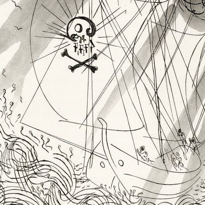 Salvador Dalí: Chapter 9, Le Château d’Otrante, Original Etching Art G S Pawn