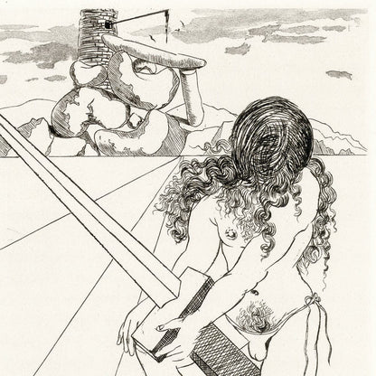 Salvador Dalí: Chapter 12, Le Château d’Otrante, Original Etching Art G S Pawn