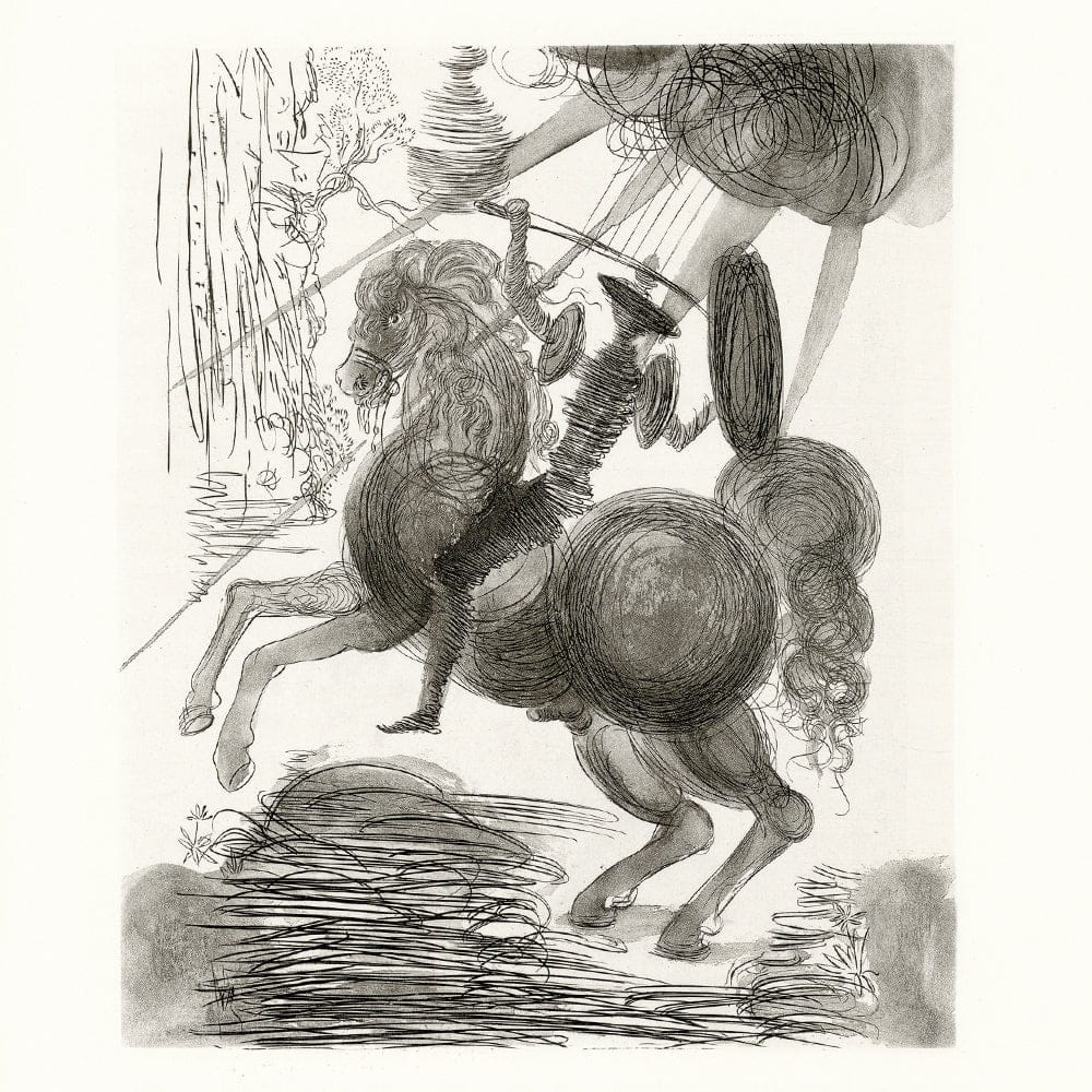 Salvador Dalí: Chapter 7, Le Château d’Otrante, Original Etching Art G S Pawn